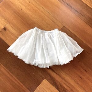 Hanna Andersson White Kids Tutu Skirt